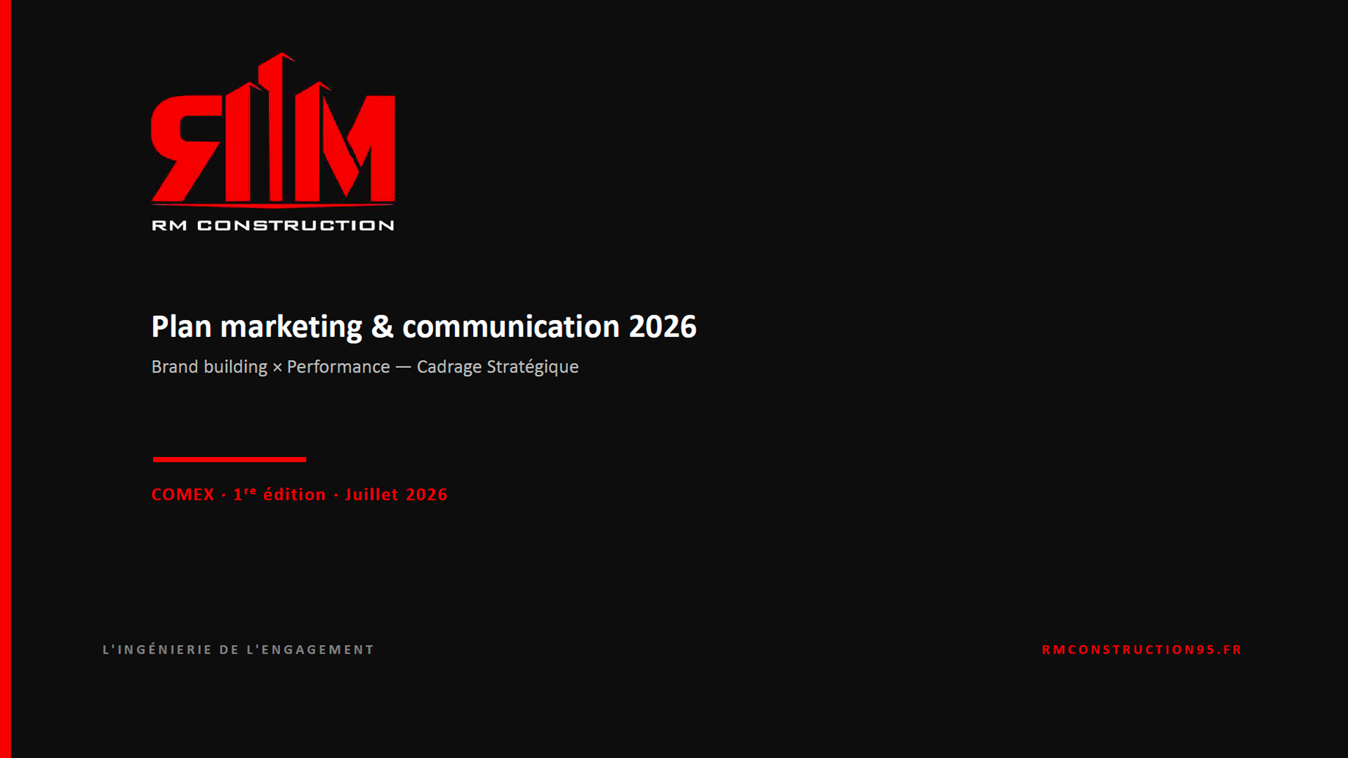 Couverture d'un plan marketing et communication annuel